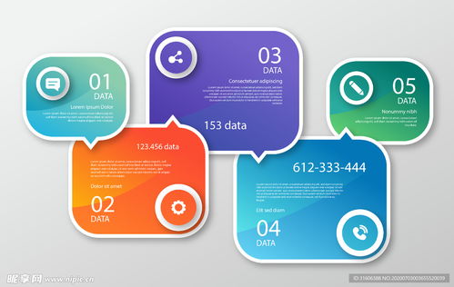 數據統計標簽設計圖 信息技術咨詢服務的核心工具